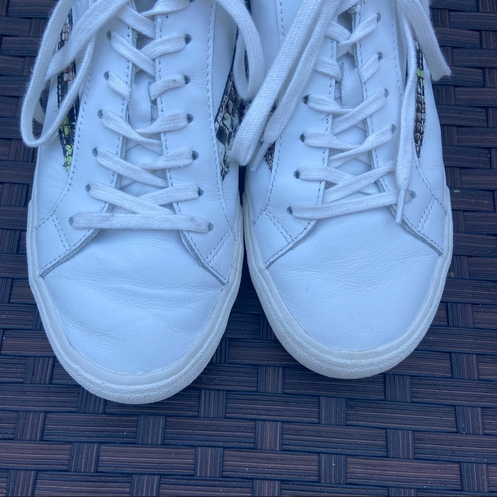 SIDEWALK LOW-TOP SNEAKERS SNAKE METALLIC LEATHER - Picture 5 of 13